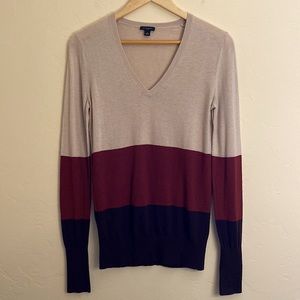 3/$15 Ann Taylor- Color Block Sweater Top (S)